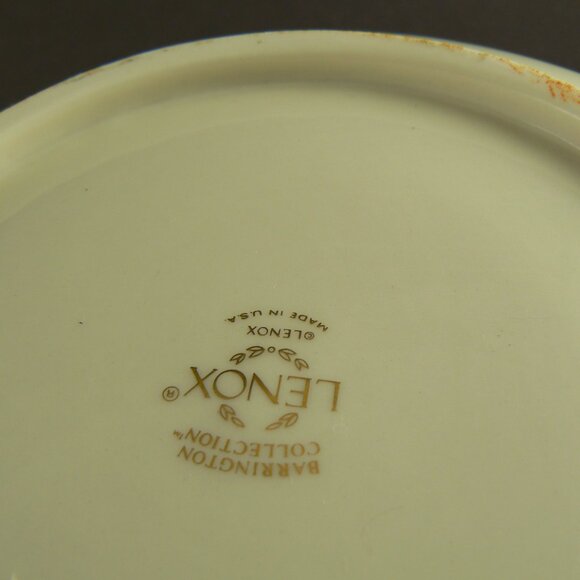 Lenox Porcelain 8” Bowl Pierced Cut Out Barrington Hand Decorated 24k Gold Trim - Picture 4 of 11